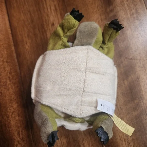 Folkmanis Turtle Finger Puppet Retractable Shell Plush Toy Green Brown 5 Inch - Picture 3 of 7